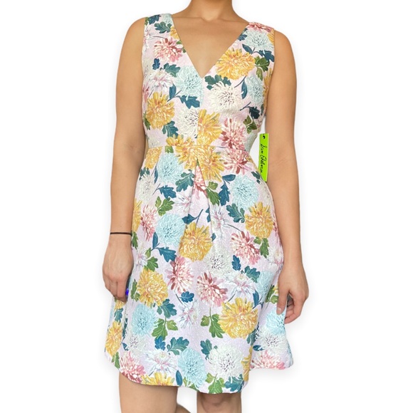 NWT Sam Edelman Floral Midi Dress Tulip Skirt - Picture 1 of 4